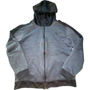 Adidas Men's Performance Jacket in Gray and Black